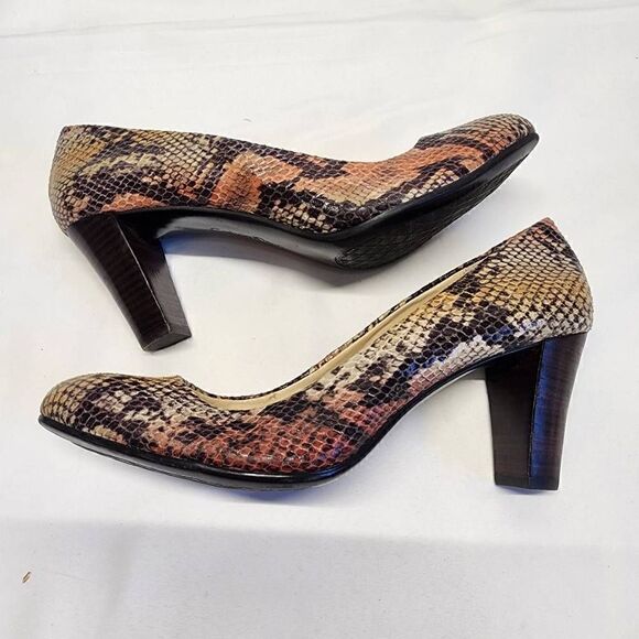 Calvin Klein Renni Snake Skin Python Heels Size 10 - Picture 10 of 16